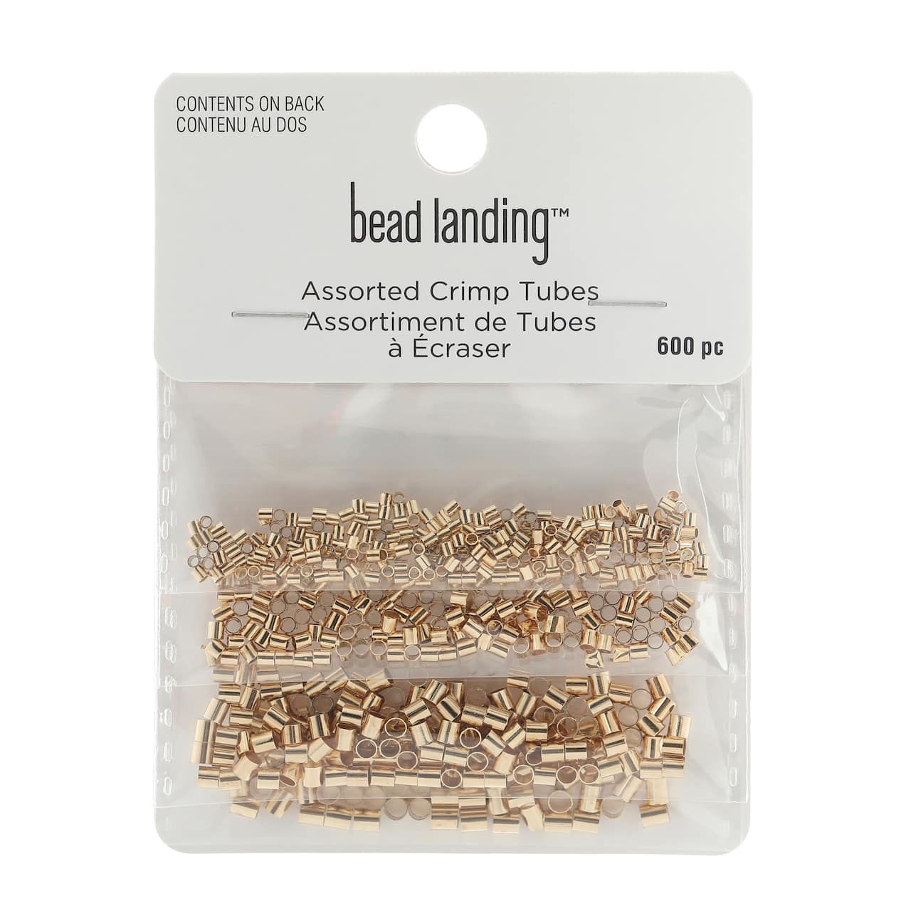 12 Packs: 600 ct. (7,200 total) Assorted Metal Crimp Tubes by Bead Landing™